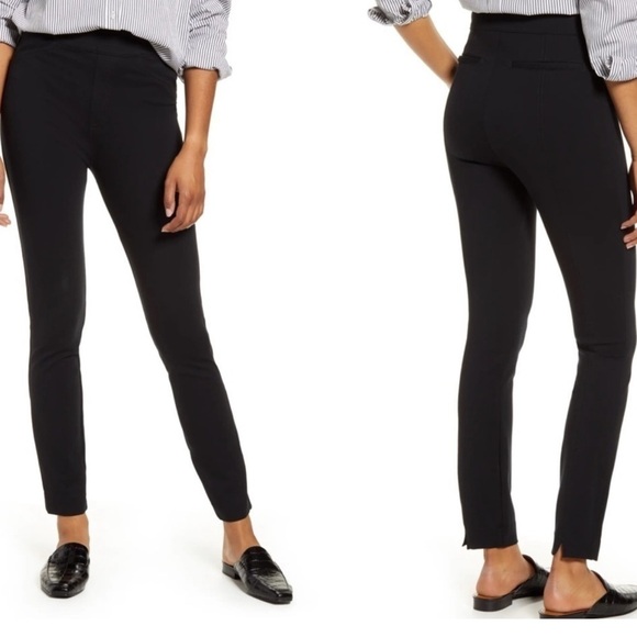 SPANX The Perfect Pant Slim Straight Size Medium Petite Black - Picture 3 of 5